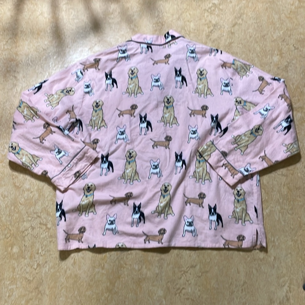 VGUC PJ Salvage Multi-breed Dogs Pink Flannel PJ Set Size XL Golden Frenchie - Picture 8 of 9